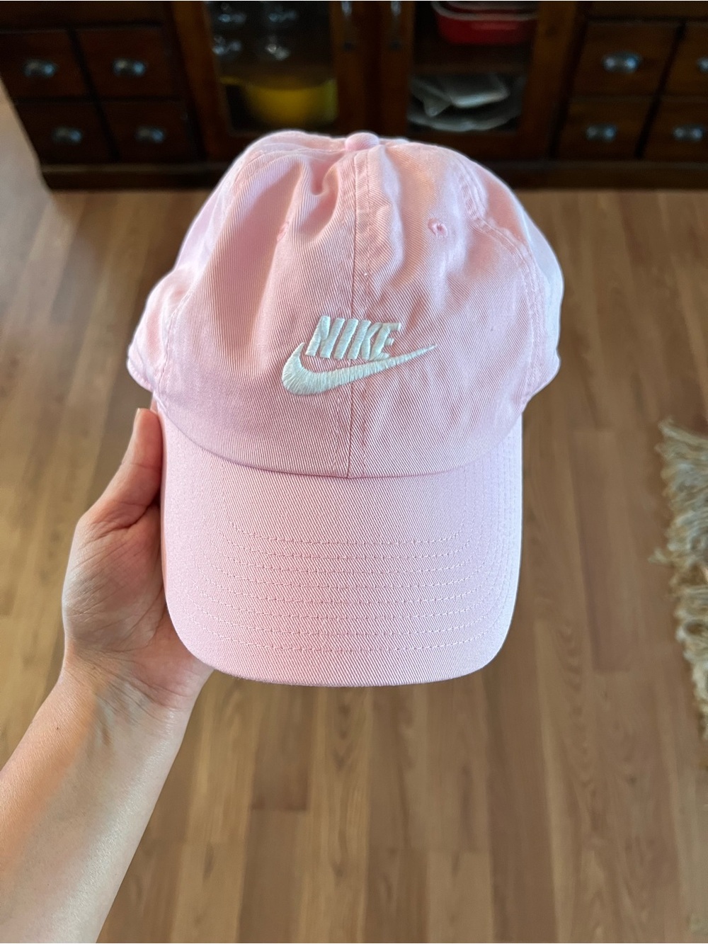 Nike Women’s Pink Embroidered Swoosh Baseball Cap
